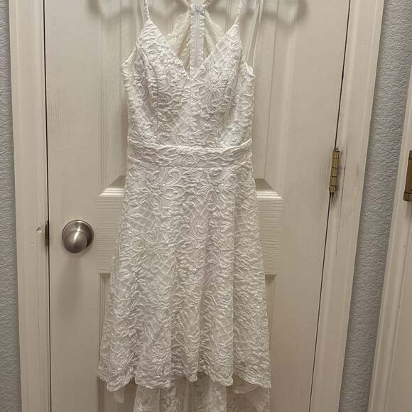 Unknown Dresses & Skirts - White Lace High-Low Dress - Summer, Cocktail,‎ Party